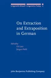 Book cover of On Extraction and Extraposition in German by Uli Lutz