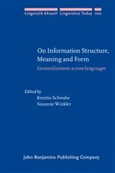 Book cover of On Information Structure, Meaning and Form by Kerstin Schwabe