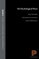 Book cover of On Psychological Prose by Lydia Ginzburg