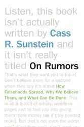 Book cover of On Rumors by Cass R. Sunstein