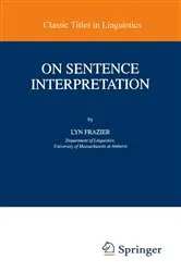Book cover of On Sentence Interpretation by Lyn Frazier