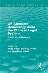 Book cover of On Socialist Democracy and the Chinese Legal System by Anita Chan