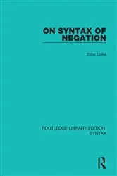 Book cover of On Syntax of Negation by Unknown