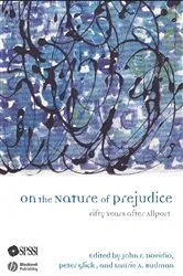 Book cover of On the Nature of Prejudice by John F. Dovidio