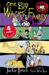 Book cover of One Big Wacky Family by Jackie French