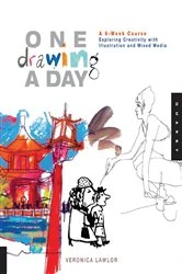 Book cover of One Drawing A Day by Veronica Lawlor