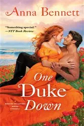 Book cover of One Duke Down by Anna Bennett