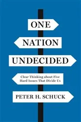 Book cover of One Nation Undecided by Peter H. Schuck