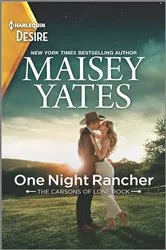 Book cover of One Night Rancher by Unknown