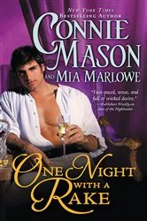 Book cover of One Night with a Rake by Connie Mason
