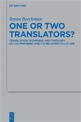 Book cover of One or Two Translators? by Bryan Beeckman