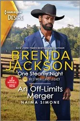 Book cover of One Steamy Night & An Off-Limits Merger by Brenda Jackson