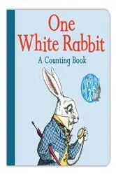 Book cover of One White Rabbit: A Counting Book by Lewis Carroll