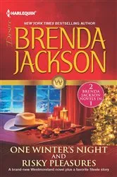 Book cover of One Winter's Night & Risky Pleasures by Brenda Jackson