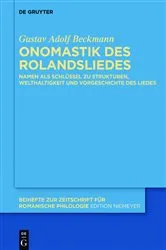 Book cover of Onomastik des Rolandsliedes by Unknown