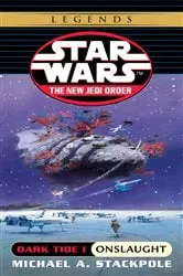Book cover of Onslaught: Star Wars Legends by Michael A. Stackpole
