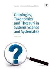 Book cover of Ontologies, Taxonomies and Thesauri in Systems Science and Systematics by Emilia Currás
