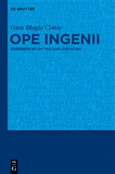 Book cover of Ope ingenii by Gian Biagio Conte