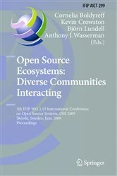 Book cover of Open Source Ecosystems: Diverse Communities Interacting by Cornelia Boldyreff