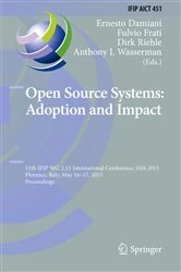 Book cover of Open Source Systems: Adoption and Impact by Ernesto Damiani