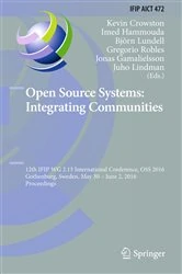 Book cover of Open Source Systems: Integrating Communities by Kevin Crowston