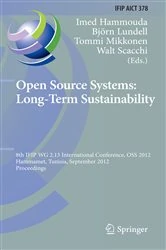 Book cover of Open Source Systems: Long-Term Sustainability by Imed Hammouda