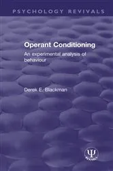 Book cover of Operant Conditioning by Derek E. Blackman