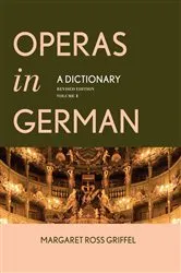 Book cover of Operas in German by Margaret Ross Griffel