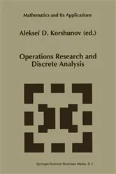 Book cover of Operations Research and Discrete Analysis by Unknown