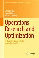 Book cover of Operations Research and Optimization by Samarjit Kar