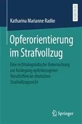 Book cover of Opferorientierung im Strafvollzug by Katharina Marianne Radke