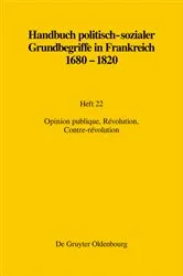 Book cover of Opinion publique, Révolution, Contre-révolution by Jörn Leonhard