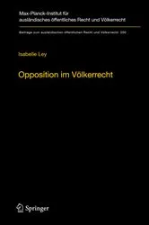 Book cover of Opposition im Völkerrecht by Isabelle Ley