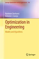 Book cover of Optimization in Engineering by Ramteen Sioshansi