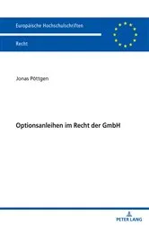 Book cover of Optionsanleihen im Recht der GmbH by Jonas Pöttgen