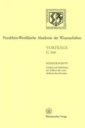 Book cover of Orakel und Opferkulte bei Völkern der westafrikanischen Savanne by Rüdiger Schott