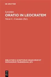 Book cover of Oratio in Leocratem by Lycurgus