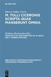 Book cover of Orationes pro Cn. Plancio, pro C. Rabirio postumo by Marcus Tullius Cicero