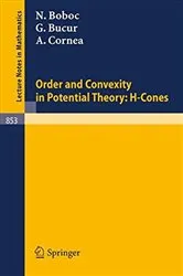 Book cover of Order and Convexity in Potential Theory by H. Höllein