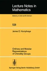 Book cover of Ordinary and Modular Representations of Chevalley Groups by J. E. Humphreys