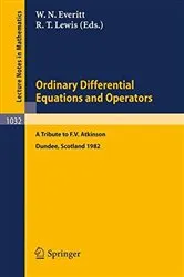 Book cover of Ordinary Differential Equations and Operators by W.N. Everitt