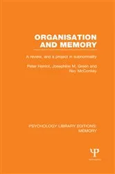 Book cover of Organisation and Memory (PLE: Memory) by Peter Herriot