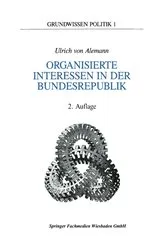 Book cover of Organisierte Interessen in der Bundesrepublik Deutschland (2nd ed.) by Ulrich Alemann