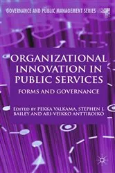 Book cover of Organizational Innovation in Public Services by P. Valkama