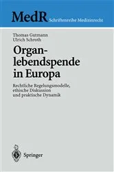 Book cover of Organlebendspende in Europa by D. Baur