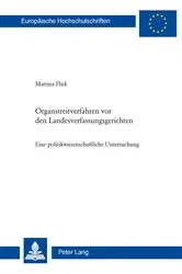 Book cover of Organstreitverfahren vor den Landesverfassungsgerichten by Martina Flick Witzig