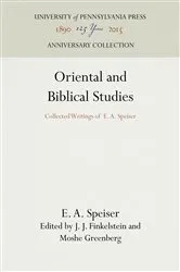 Book cover of Oriental and Biblical Studies by E. A. Speiser