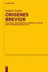 Book cover of Origenes brevior by Raffaele Tondini
