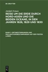 Book cover of Ortsbestimmungen und Declinationsbestimmungen auf dem festen Lande by Adolph Erman