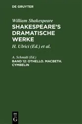 Book cover of Othello. Macbeth. Cymbelin (2nd ed.) by A. Schmidt
